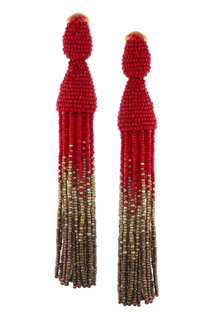Серьги из бисера оскар