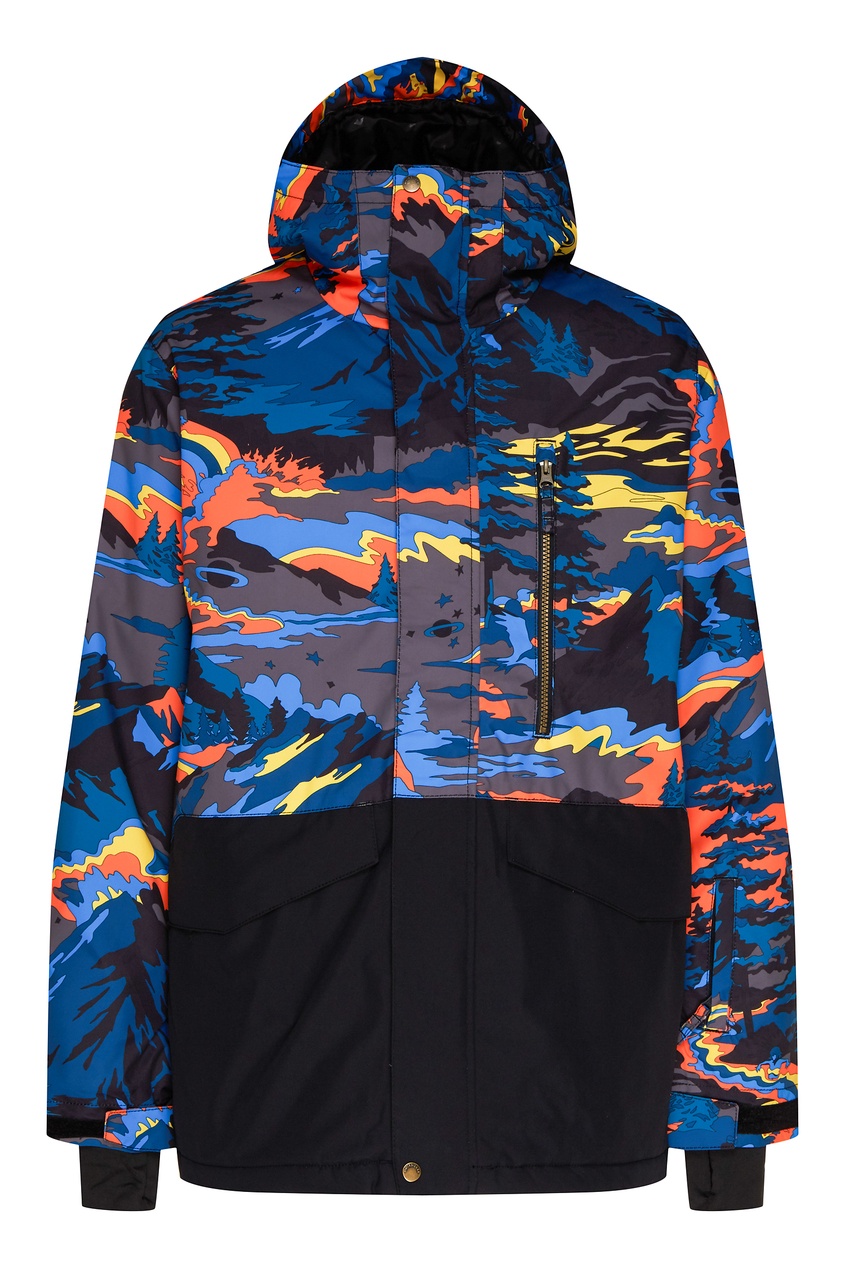 фото Разноцветная сноубордическая куртка Mission Quiksilver