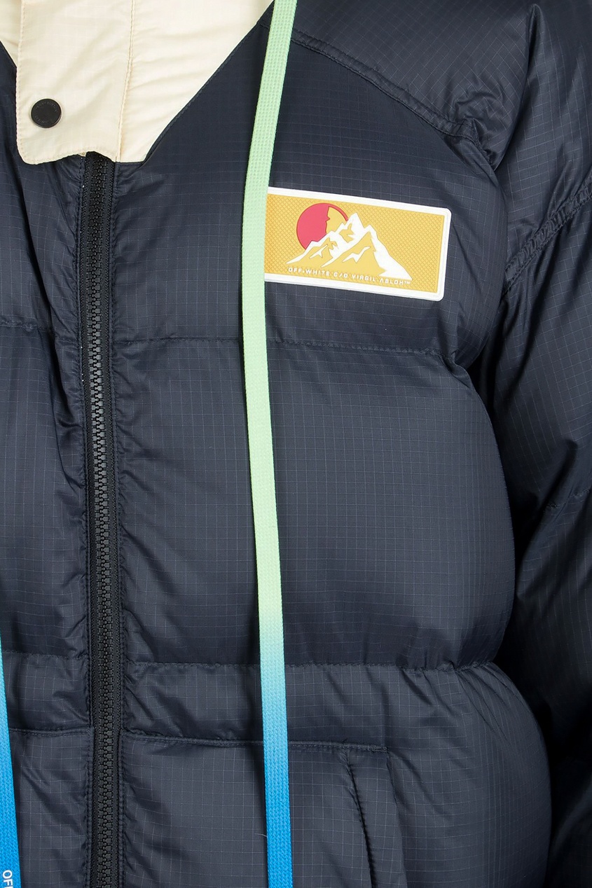 фото Стеганая куртка с контрастной вставкой Off-white