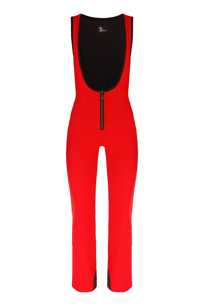 фото Черно-красный лыжный комбинезон без рукавов moncler