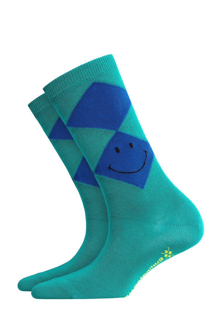 фото Зеленые носки smiley argyle burlington