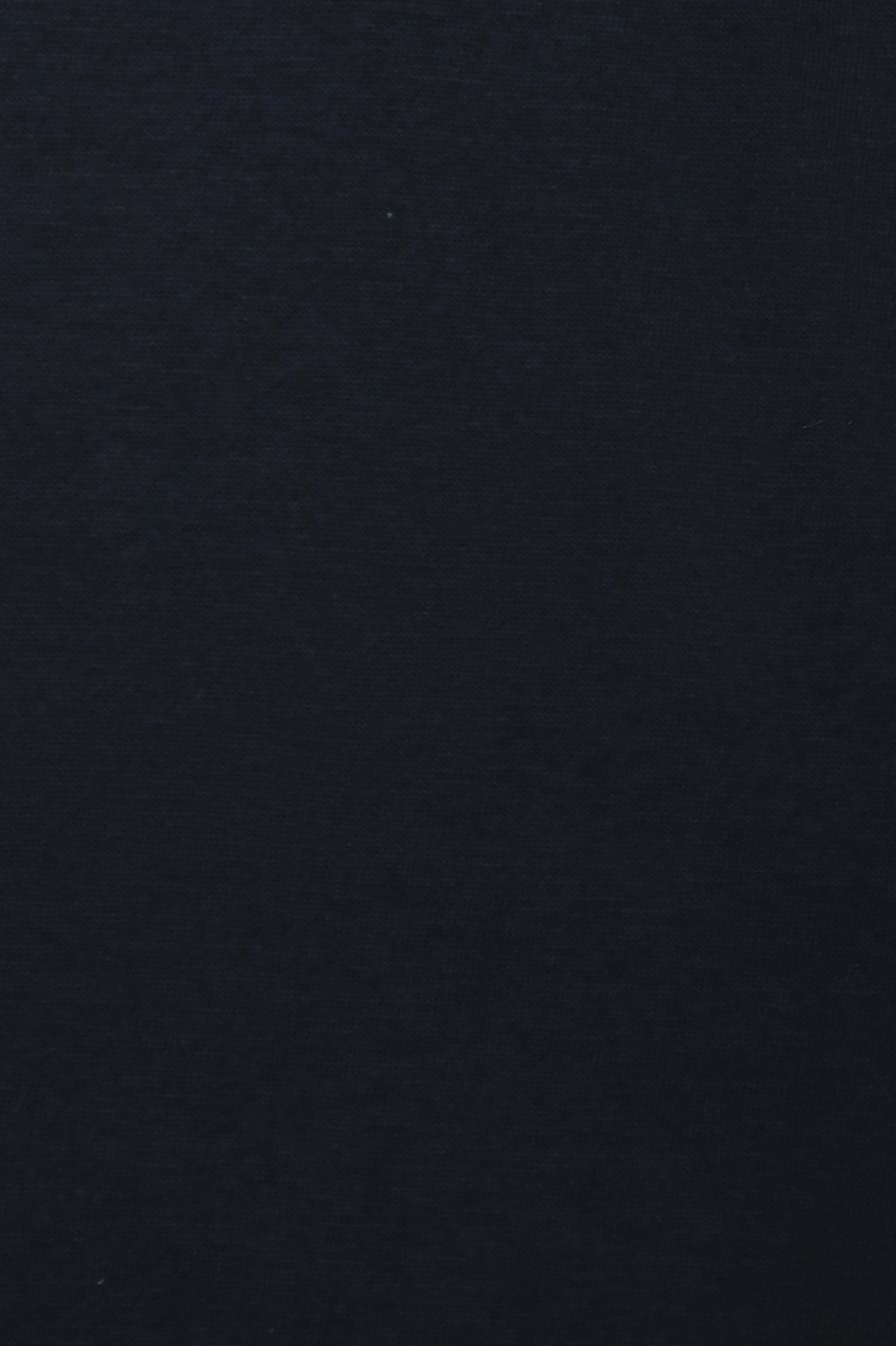 фото Темно-синий лонгслив из хлопка kangra cashmere