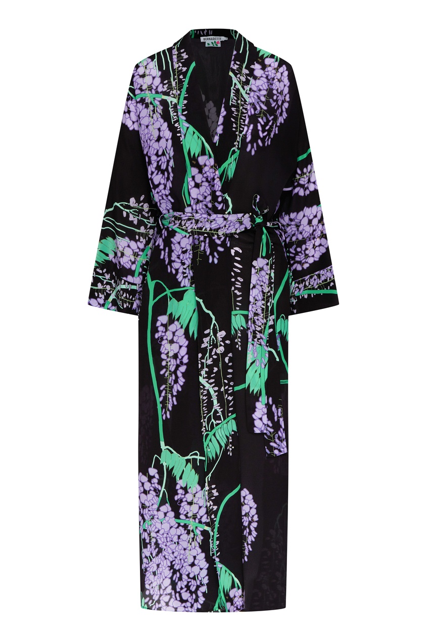 фото Платье-кимоно с цветочным принтом bernadette