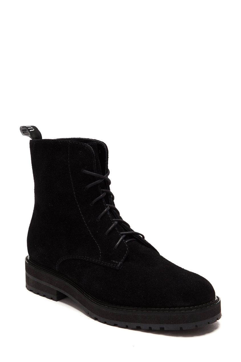 фото Черные ботинки из натуральной кожи vanlim