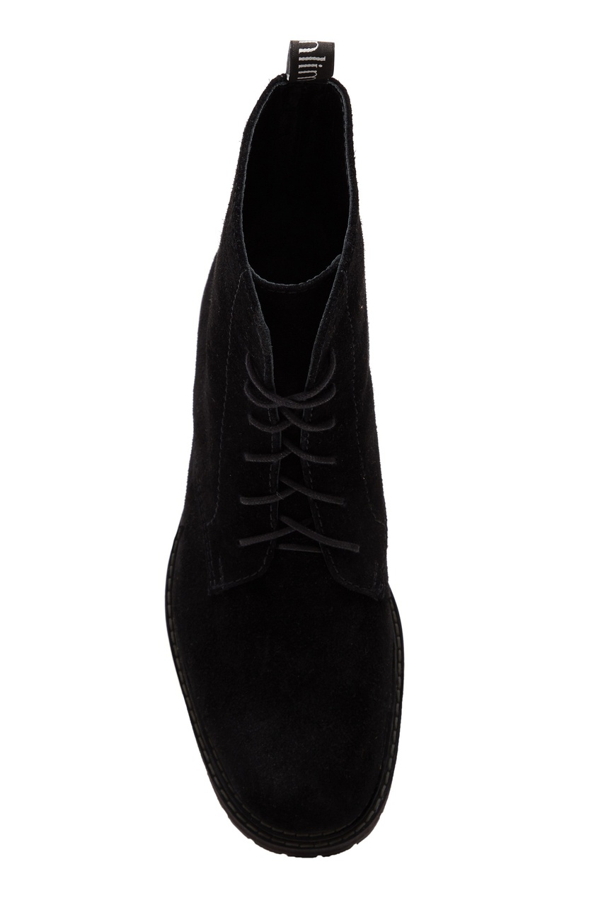 фото Черные ботинки из натуральной кожи vanlim