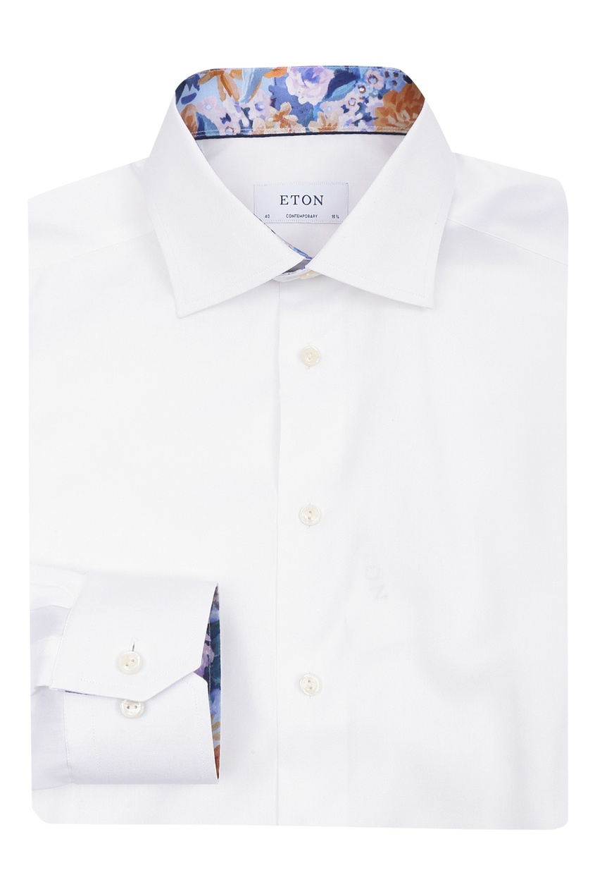 фото Белая рубашка из хлопка eton