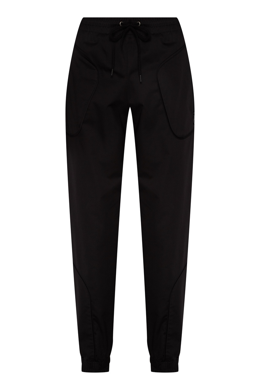 фото Черные брюки с накладными карманами bikkembergs