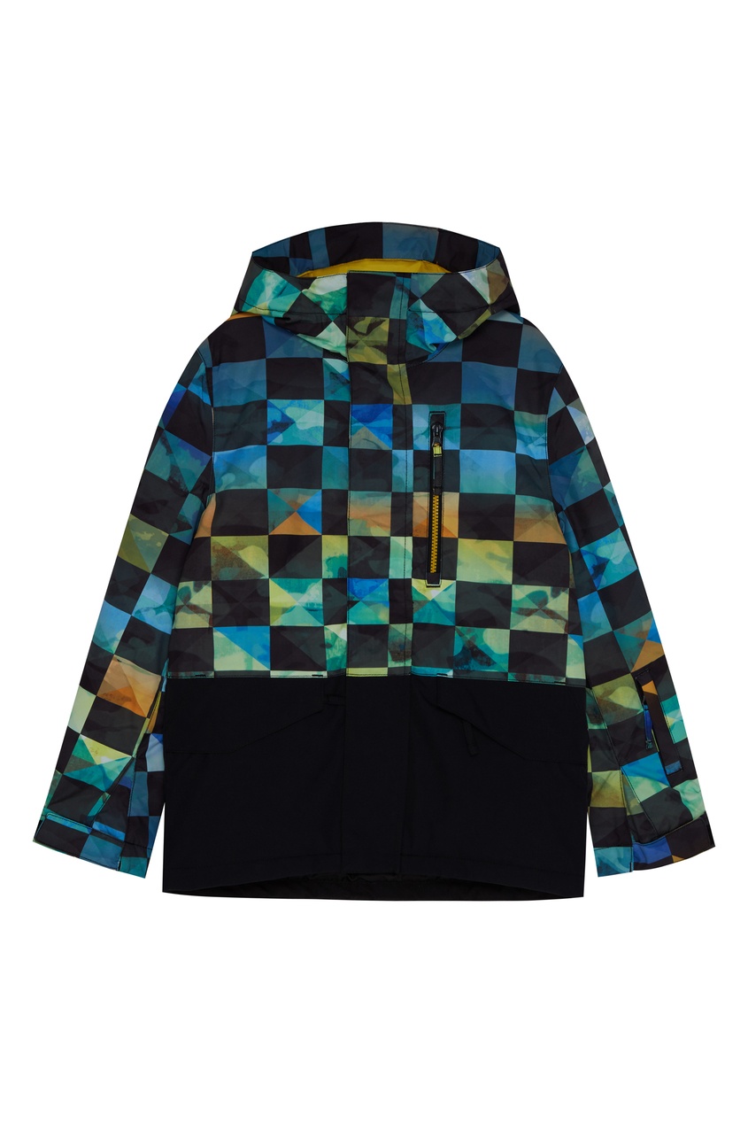 фото Сноубордическая куртка с геометричным принтом mission block quiksilver
