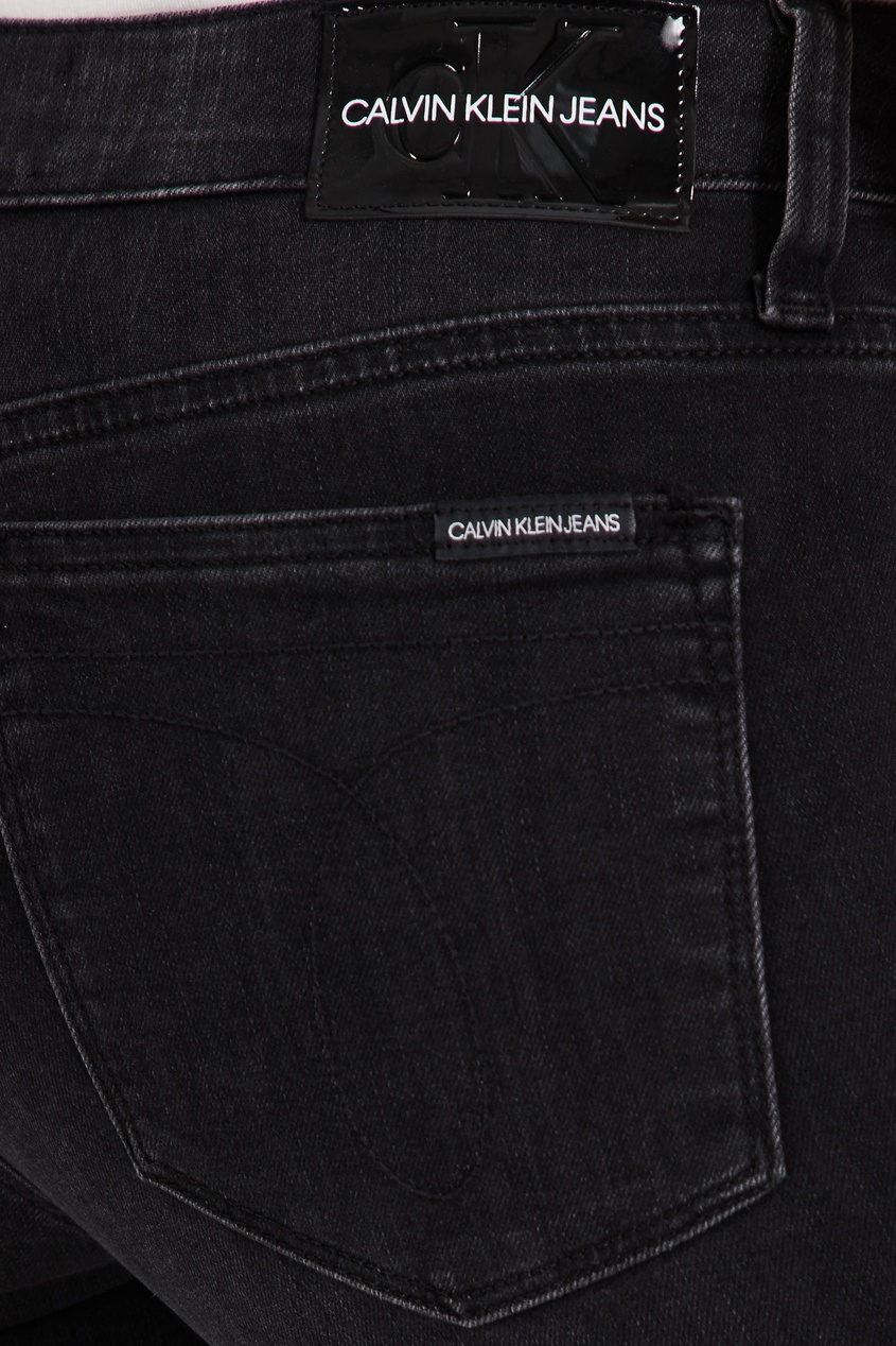 фото Черные джинсы с декоративным разрезом calvin klein