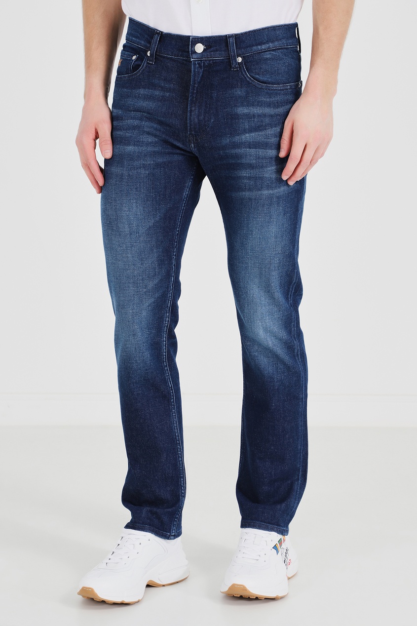 фото Темно-синие джинсы со средней посадкой calvin klein