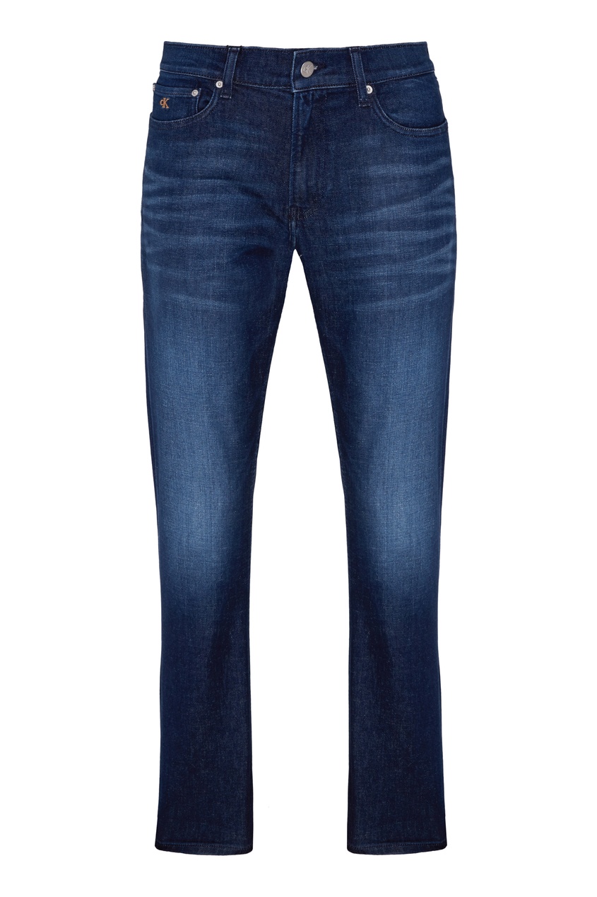 фото Темно-синие джинсы со средней посадкой calvin klein