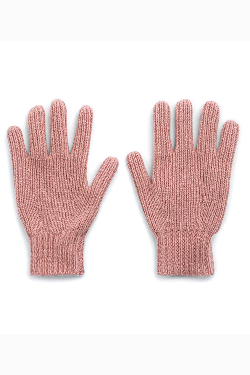 фото Розовые перчатки из кашемира bonpoint