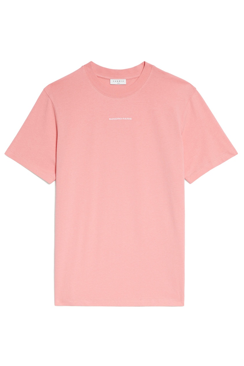 

Розовая хлопковая футболка, Розовый, Розовая хлопковая футболка