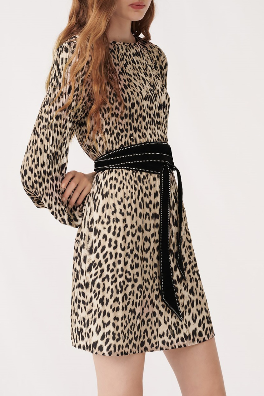 фото Платье с леопардовым принтом maje