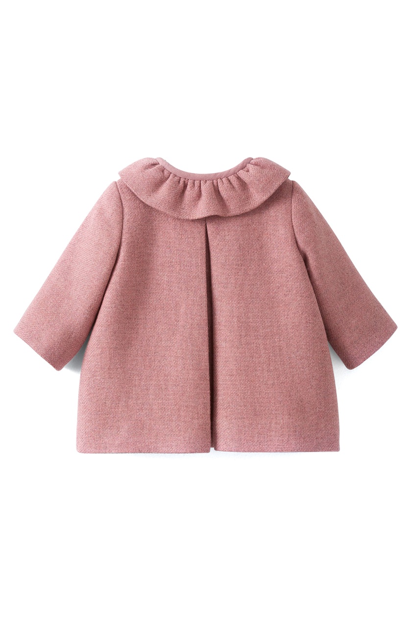 фото Льняное пальто пыльно-розового цвета parisi bonpoint