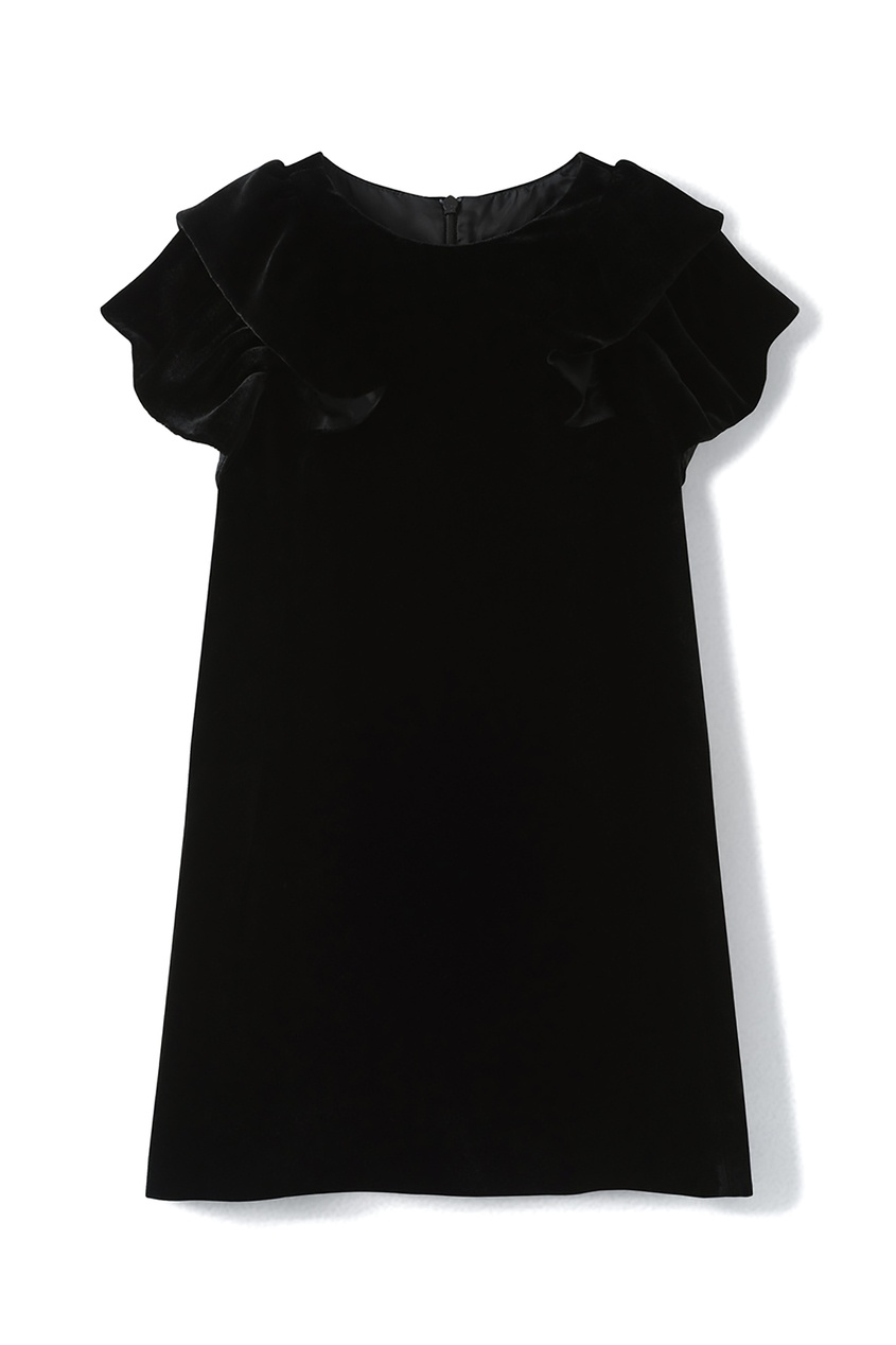 фото Черное бархатное платье poupee bonpoint