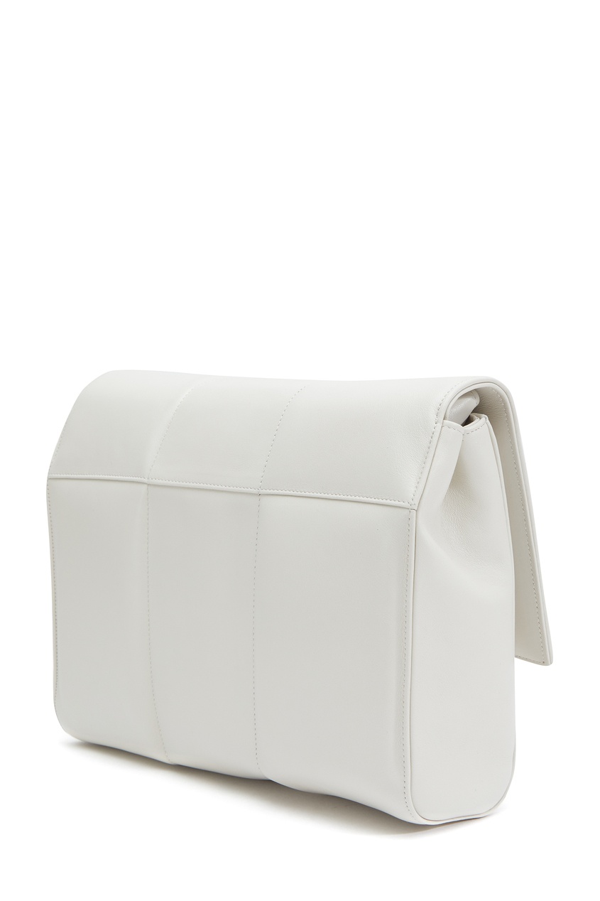 фото Белая кожаная сумка the alexandria demellier