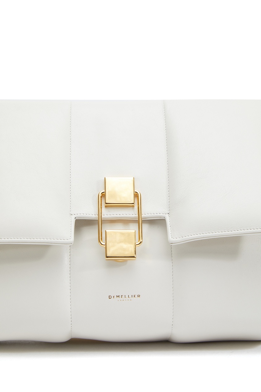 фото Белая кожаная сумка the alexandria demellier