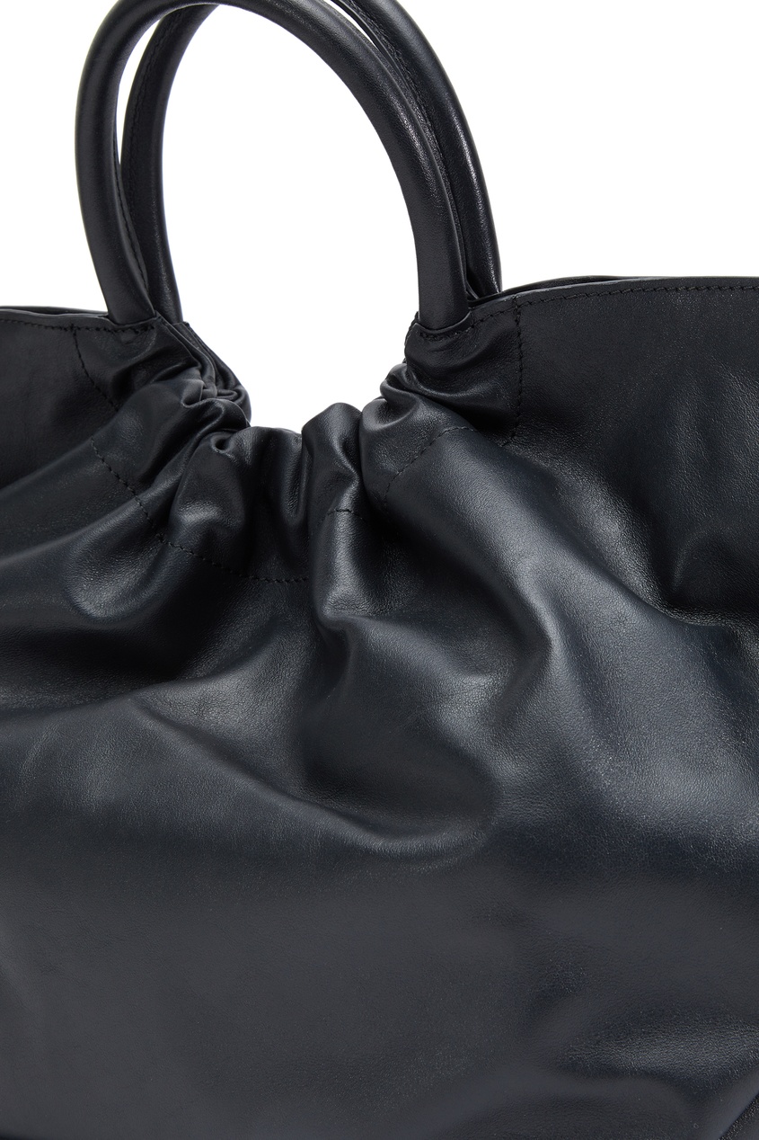 фото Черная кожаная сумка the los angeles demellier