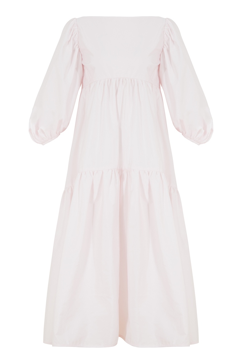 фото Бледно-розовое хлопковое платье helena cecilie bahnsen