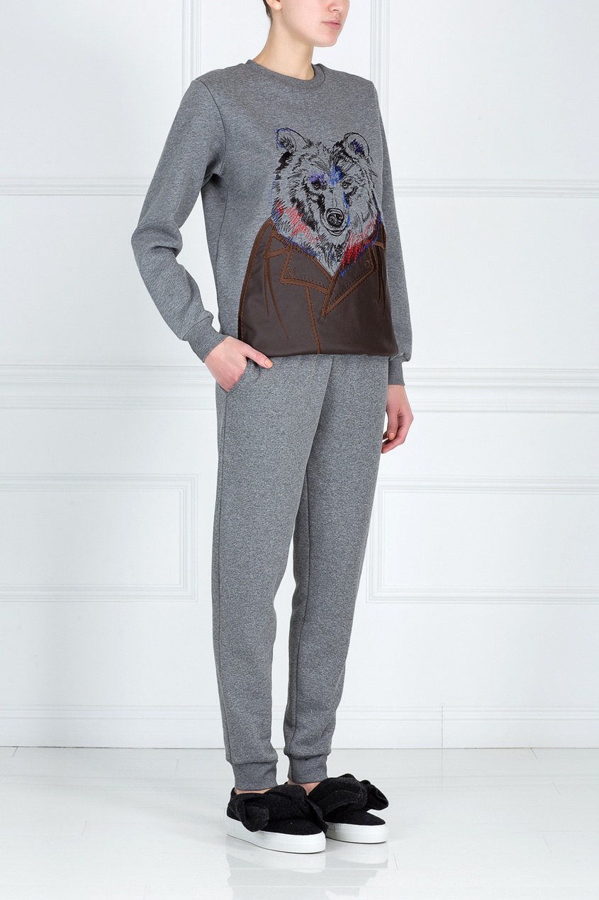 Хлопковый свитшот с вышивкой, Серый, Хлопковый свитшот с вышивкой
Хлопковый свитшот с вышивкой, Серый, Хлопковый свитшот с вышивкой