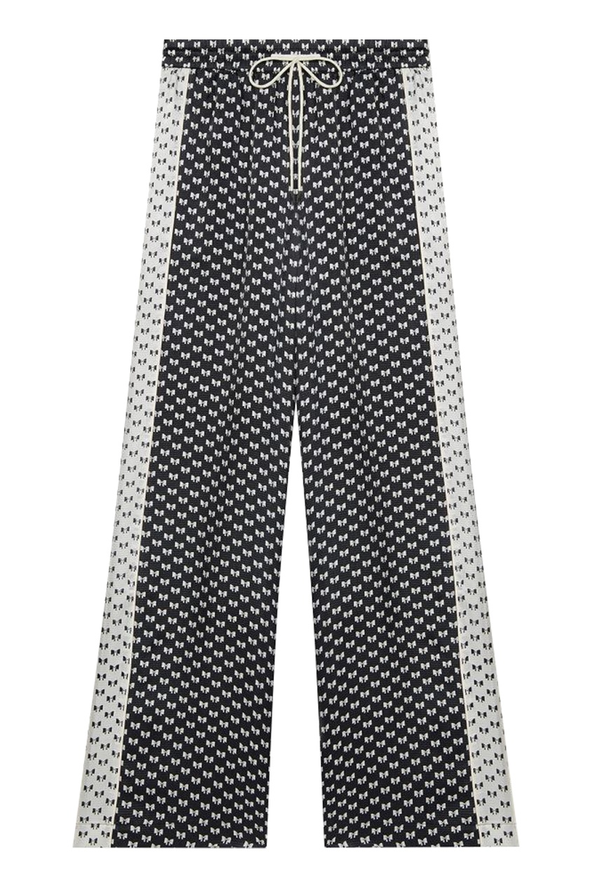 фото Черно-белые прямые брюки maje
