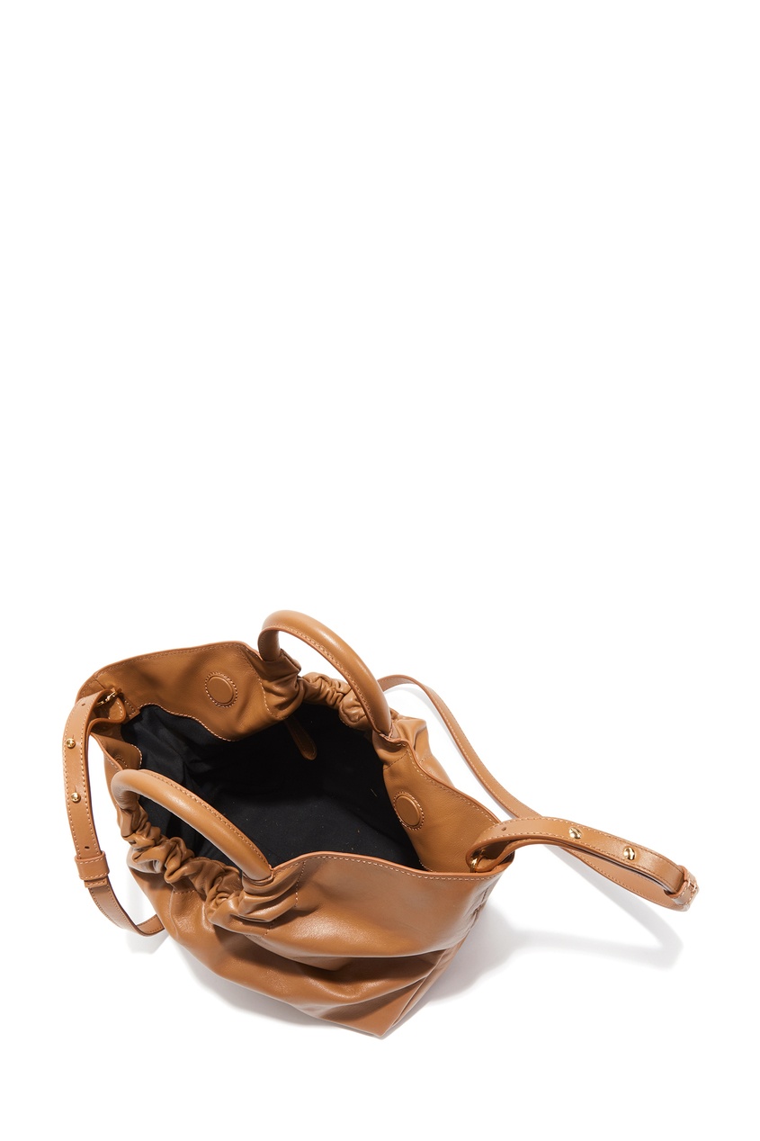 фото Сумка из коричневой кожи the midi los angeles demellier