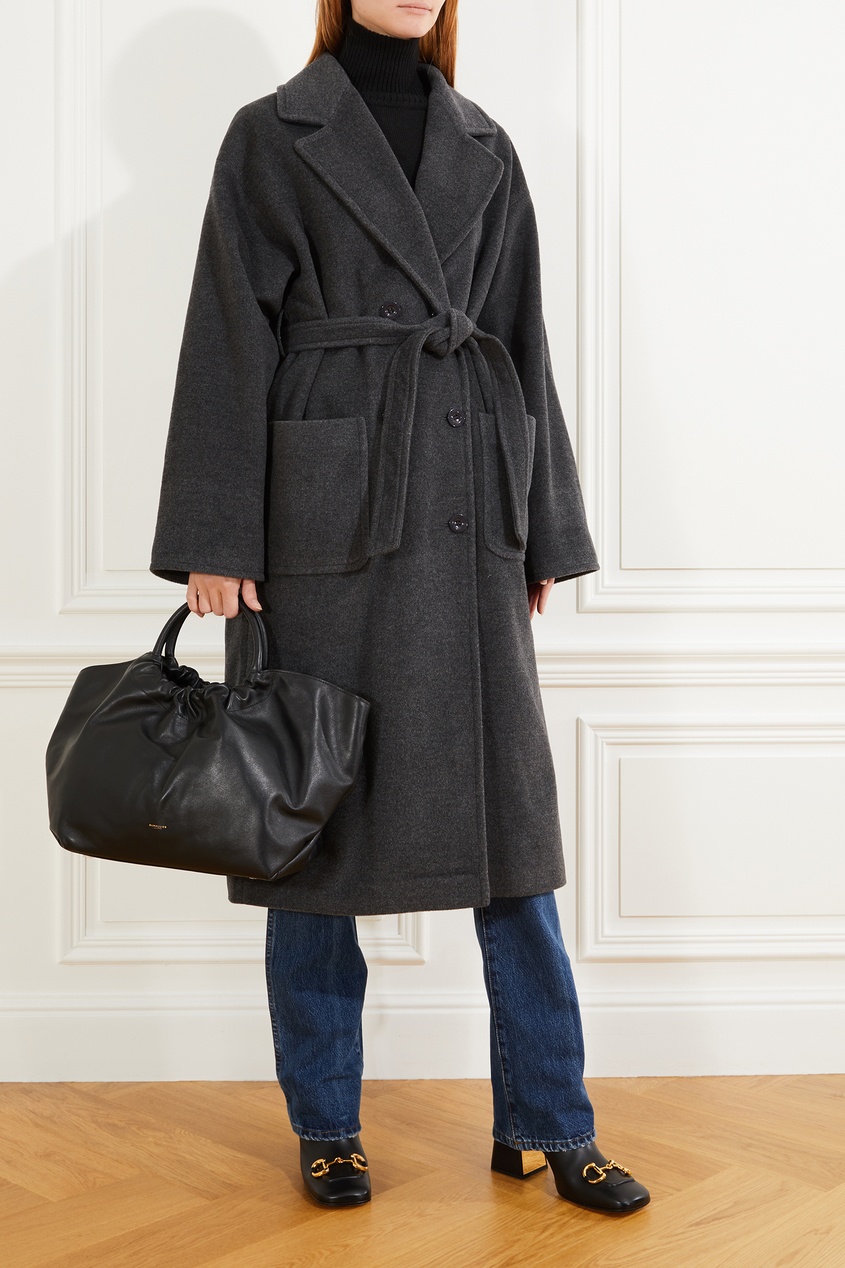 фото Сумка из черной кожи the los angeles demellier