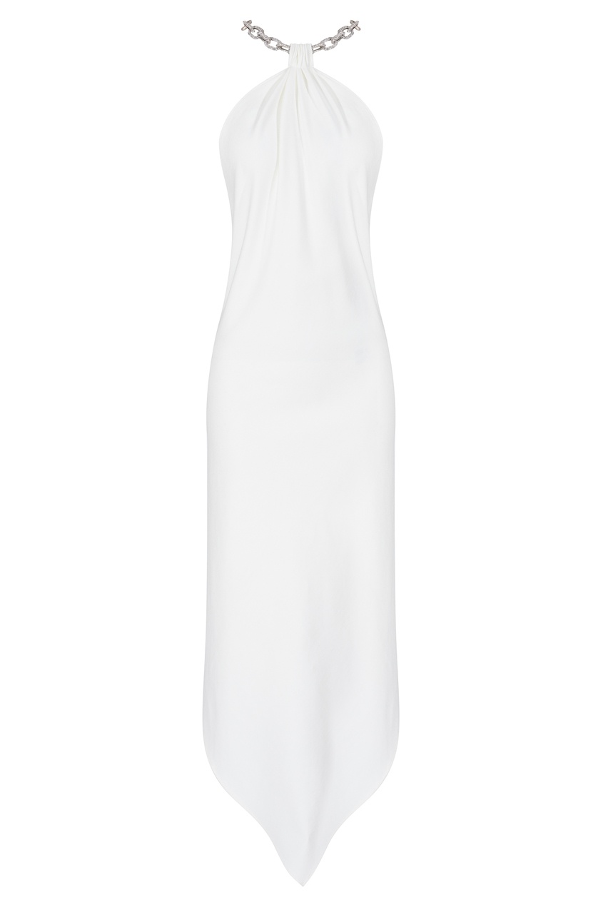 фото Белое платье с открытыми плечами giuseppe di morabito