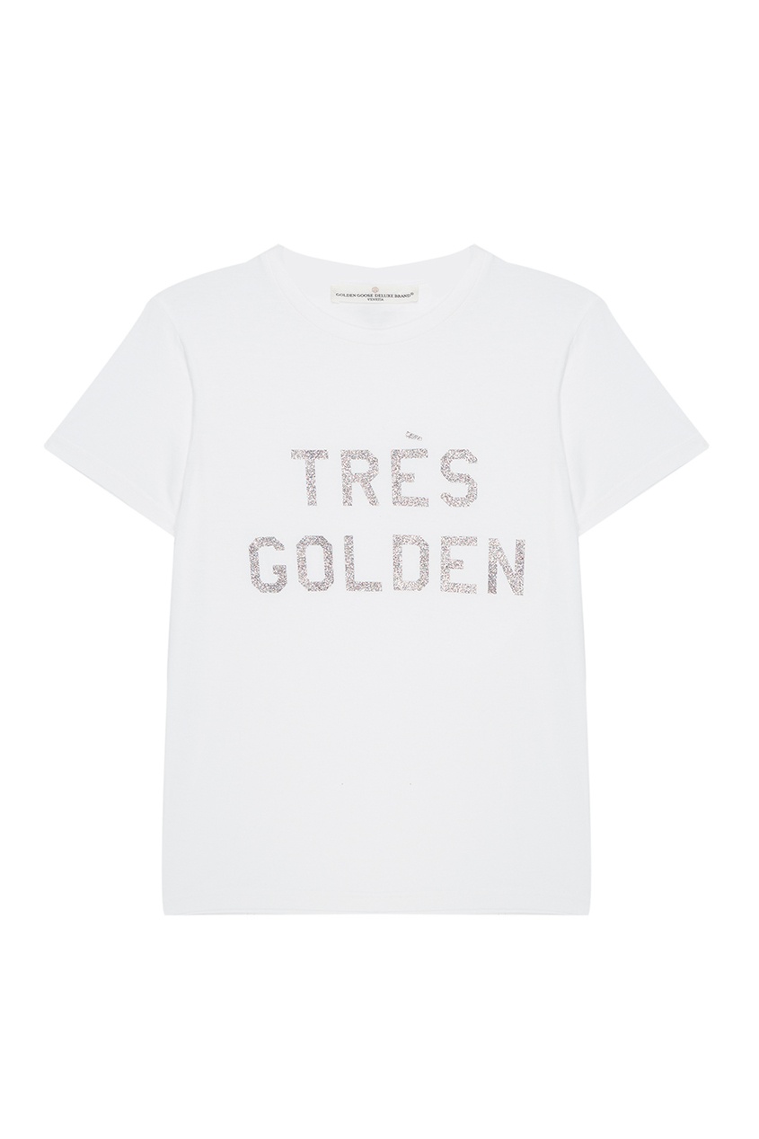 фото Хлопковая футболка golden goose deluxe brand