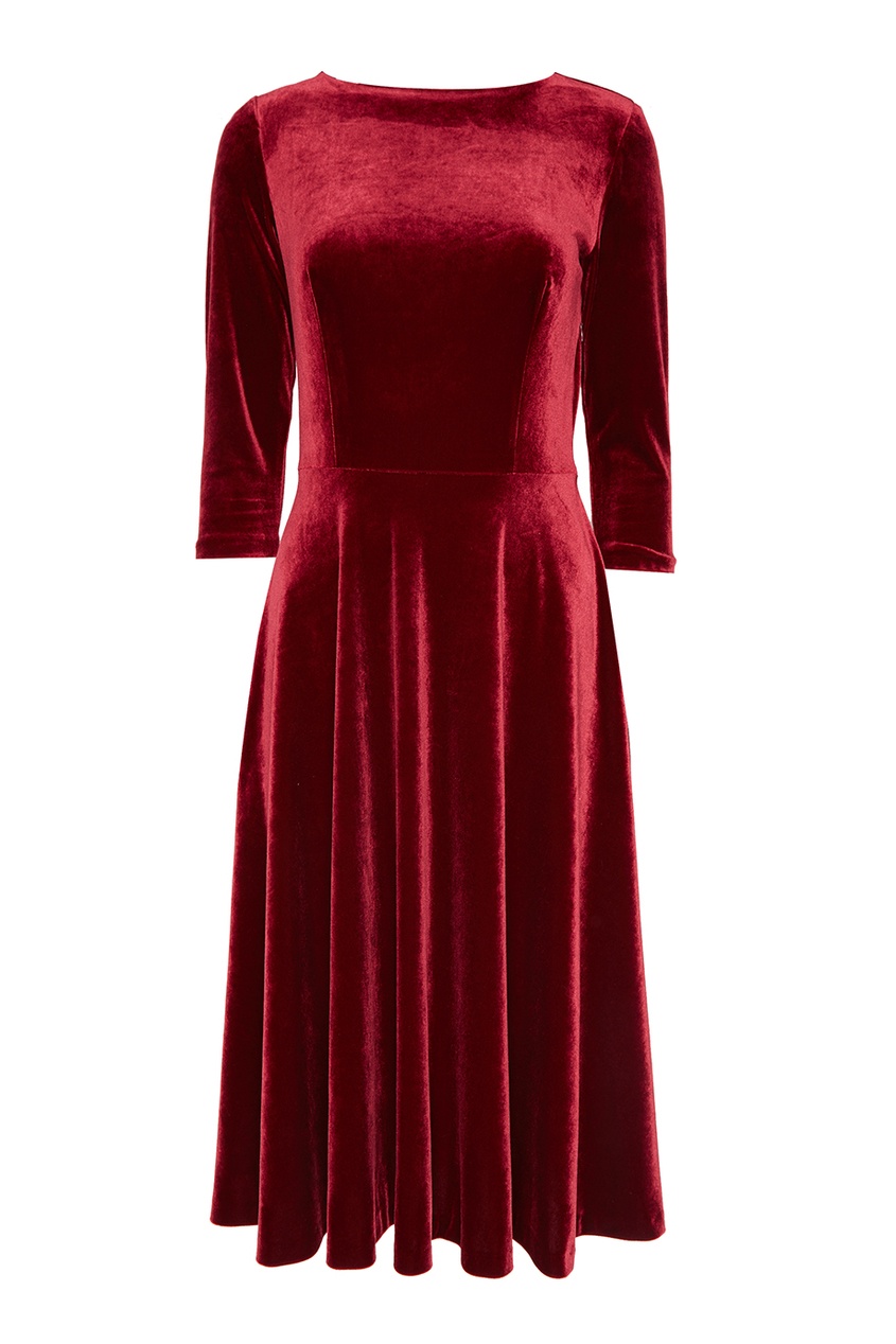 Красное Бархатное Платье