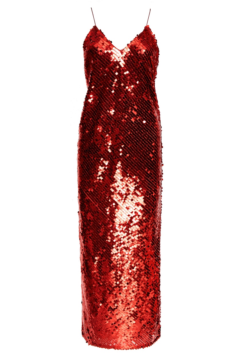 Красное Платье С Пайетками