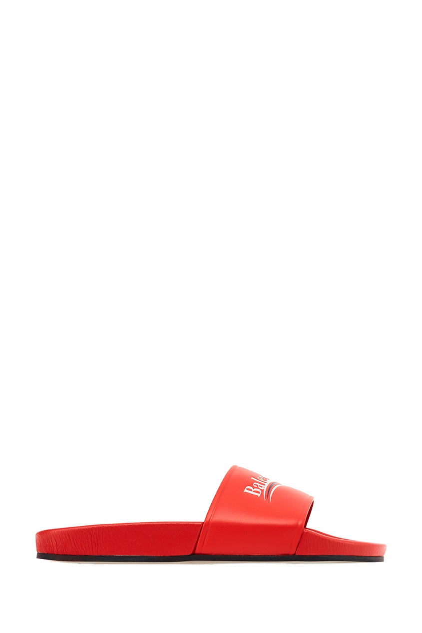 

Красные сандалии с логотипом Pool, Красный