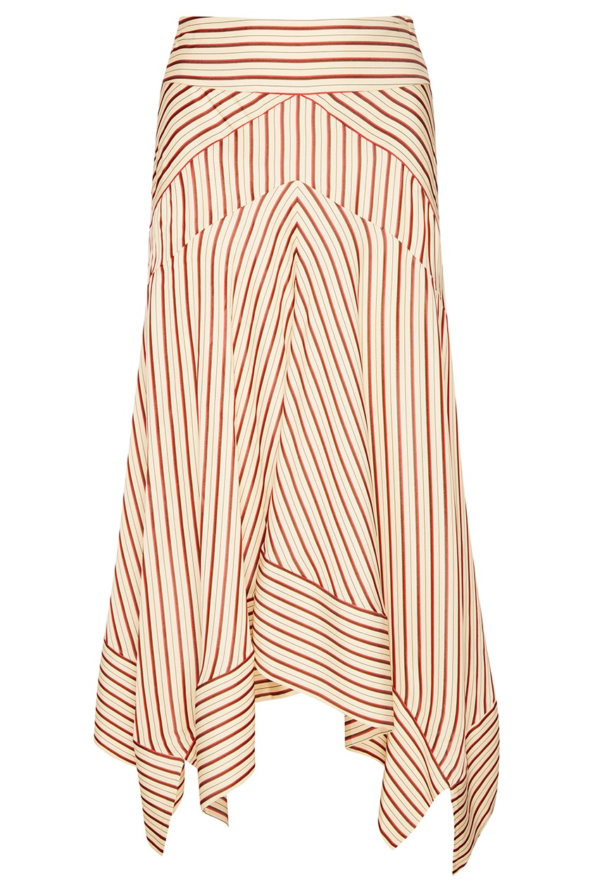 

Асимметричная юбка в полоску, Multicolor, Асимметричная юбка в полоску