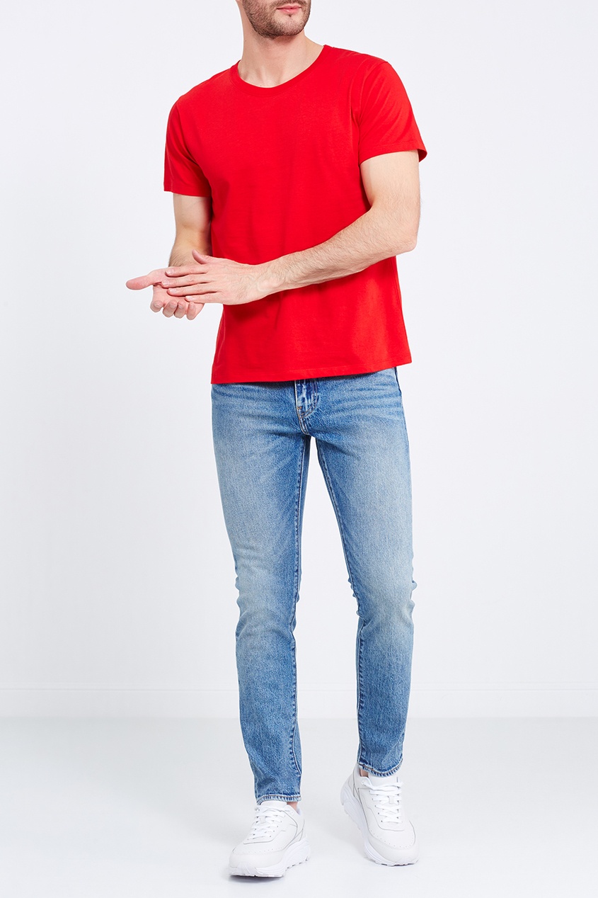 фото Красная хлопковая футболка Gucci man