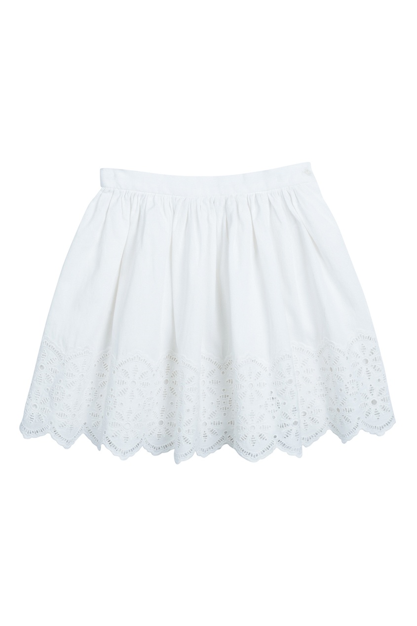 фото Хлопковая белая юбка dixie bonpoint