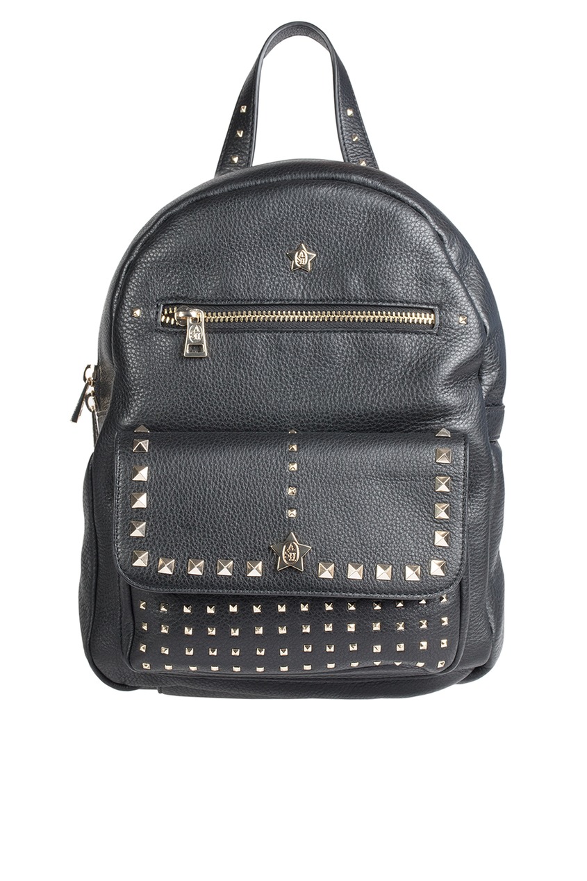 фото Черный рюкзак с заклепками sarah backpack ash
