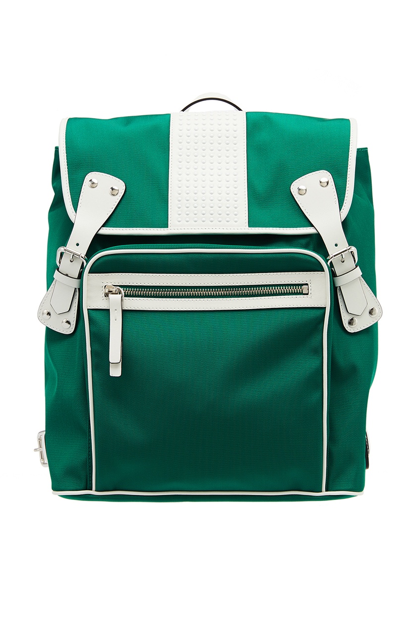 фото Зеленый рюкзак с контрастной отделкой red valentino