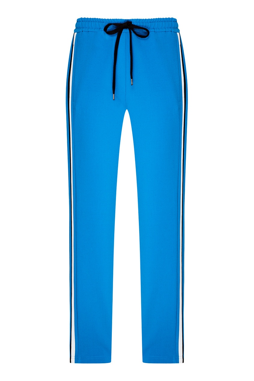фото Трикотажные брюки синего цвета no.21