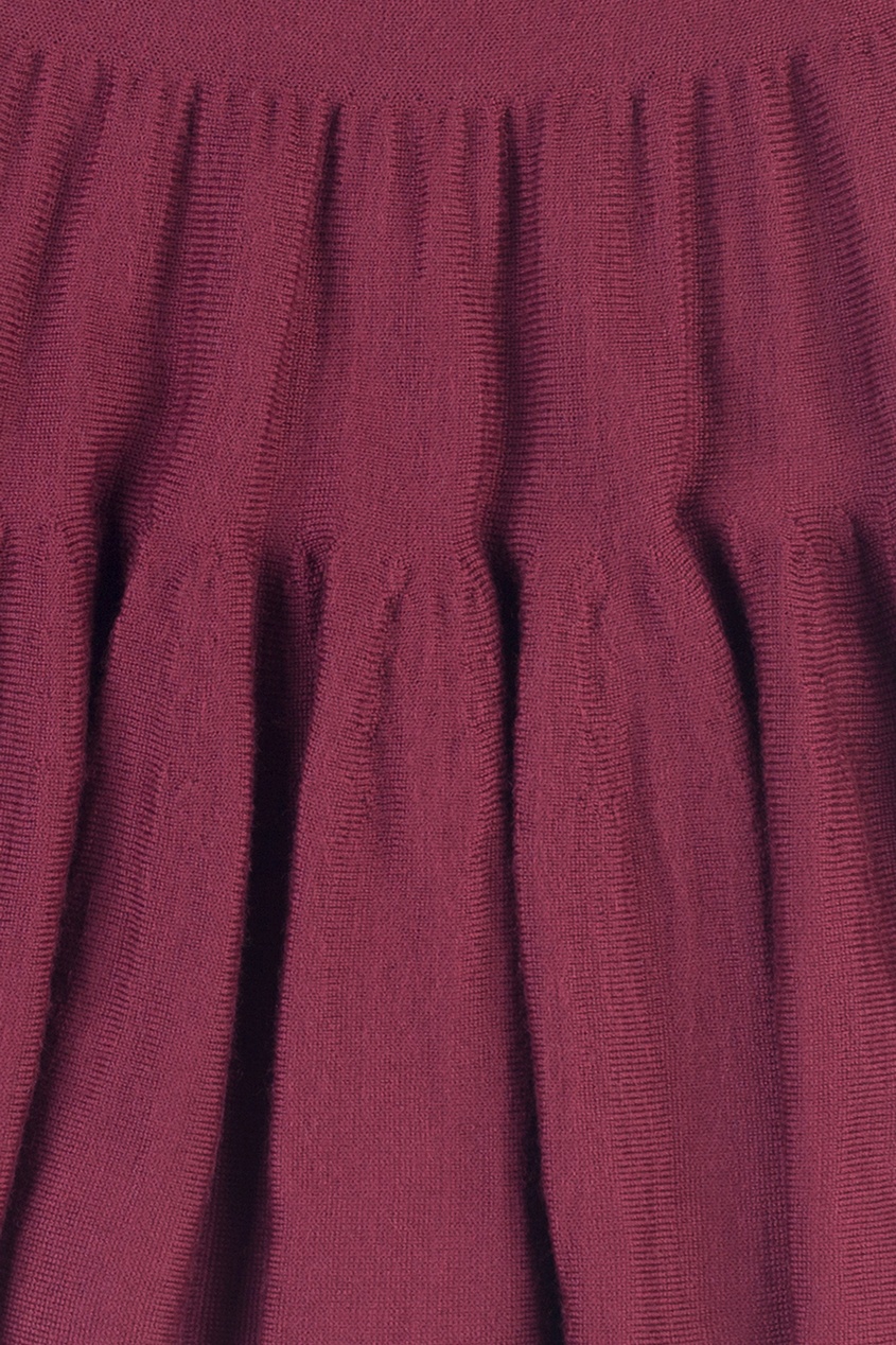 фото Бордовая юбка из трикотажа jacote
