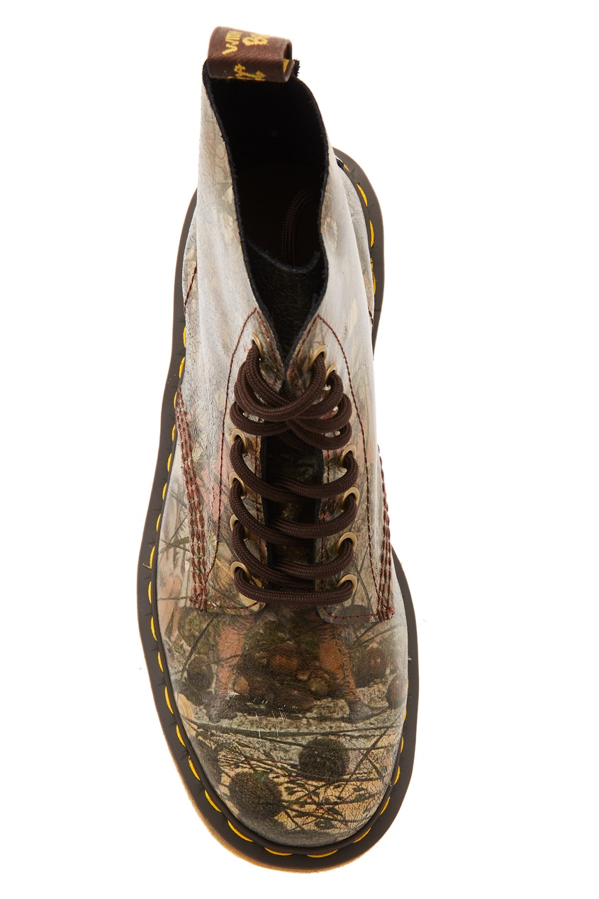 фото Комбинированные кожаные ботинки dr.martens