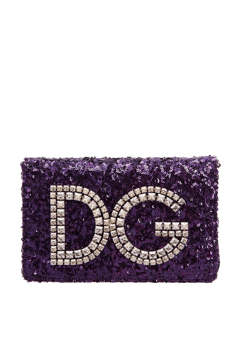 

Фиолетовая сумка DG Girls с отделкой, Фиолетовый