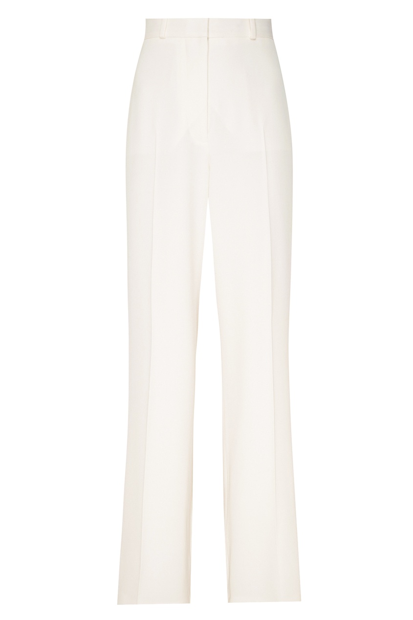фото Белые брюки из костюмной шерсти stella mccartney
