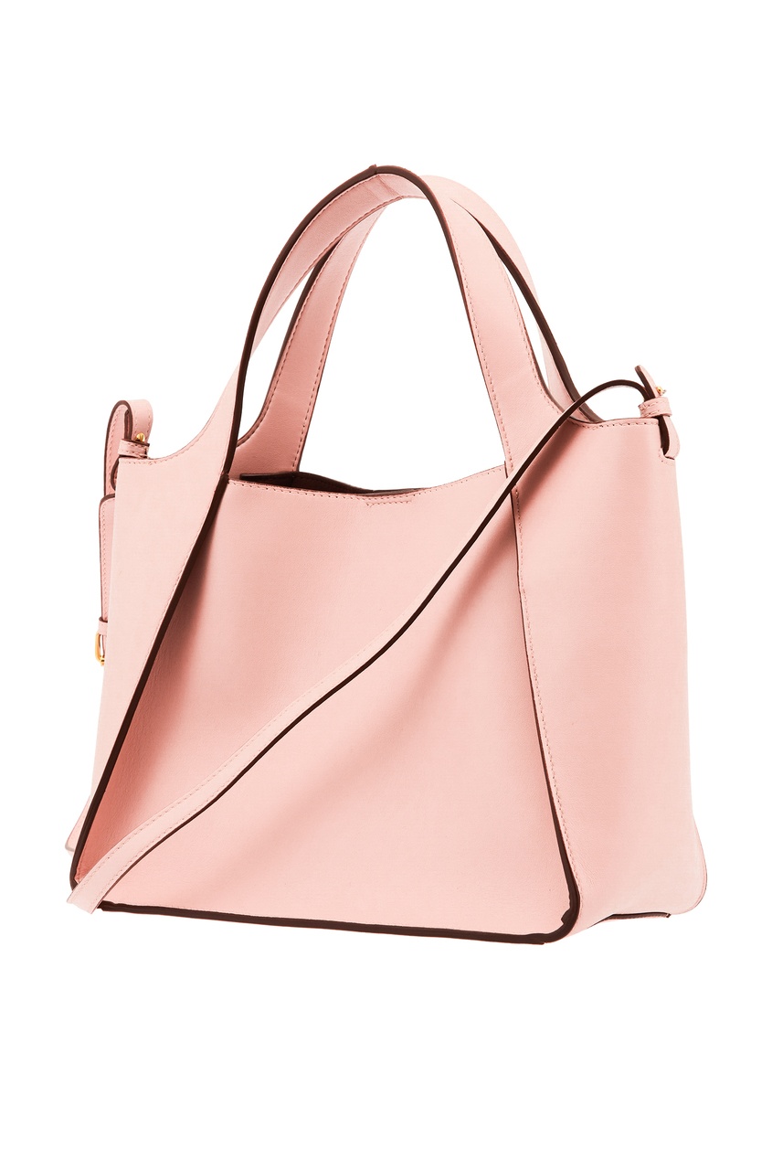 фото Розовая сумка с логотипом stella mccartney
