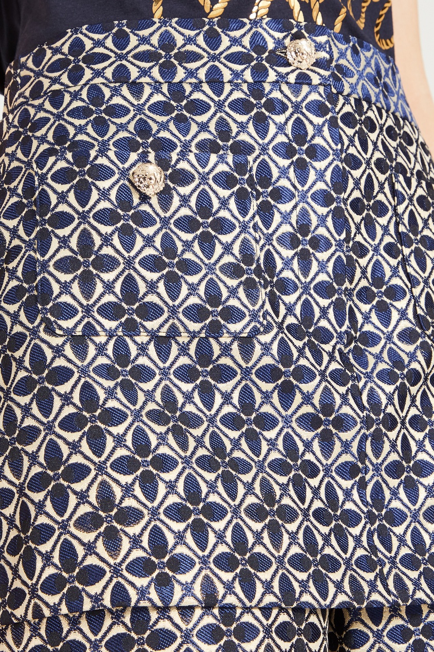 фото Жаккардовая юбка-шорты Maje