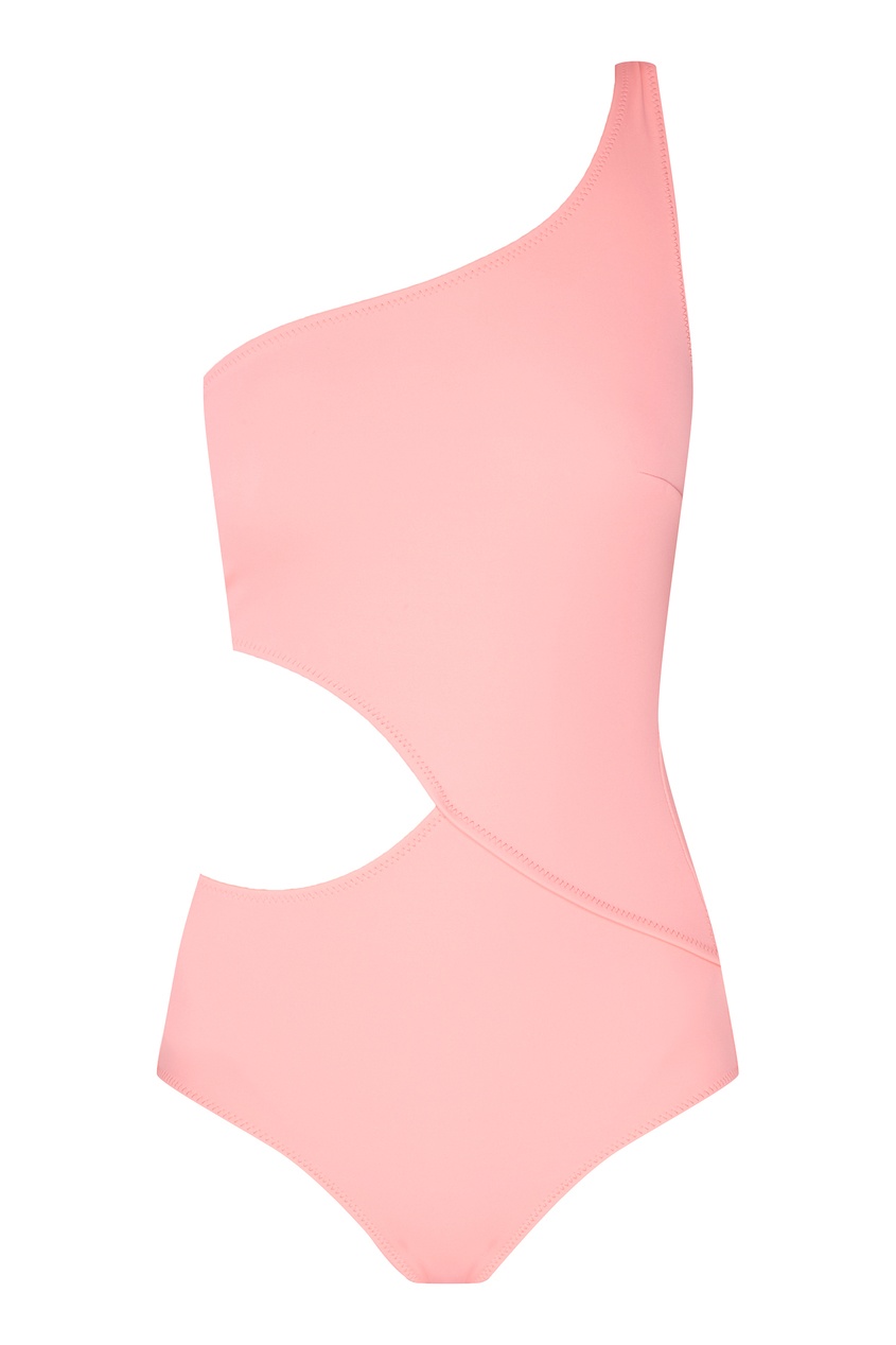 фото Асимметричный розовый купальник solid & striped