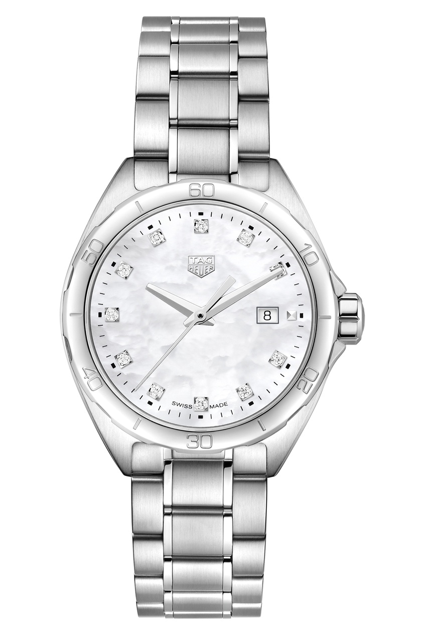 фото FORMULA 1 Кварцевые женские часы 32 мм с белым перламутровым циферблатом Tag heuer