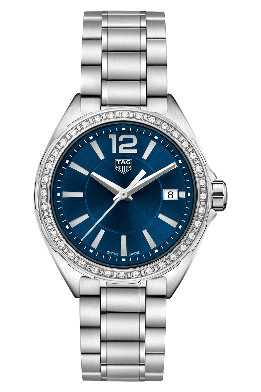 фото FORMULA 1 Кварцевые женские часы 35 мм с синим циферблатом Tag heuer