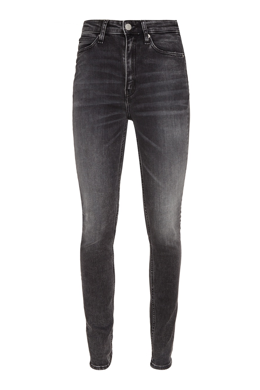 фото Черные джинсы с потертостями calvin klein