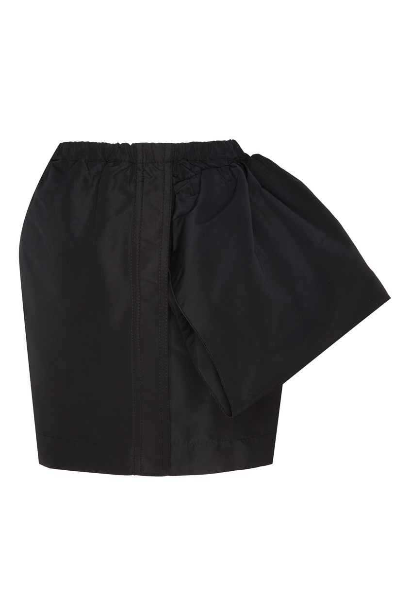 фото Асимметричная мини-юбка черного цвета No.21